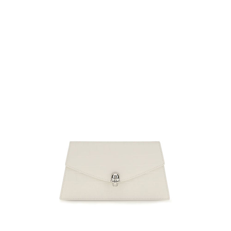 White Calf Leather Bos Taurus Clutch Bag