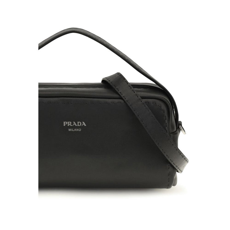 Black Calf Leather Bos Taurus Shoulder Bag