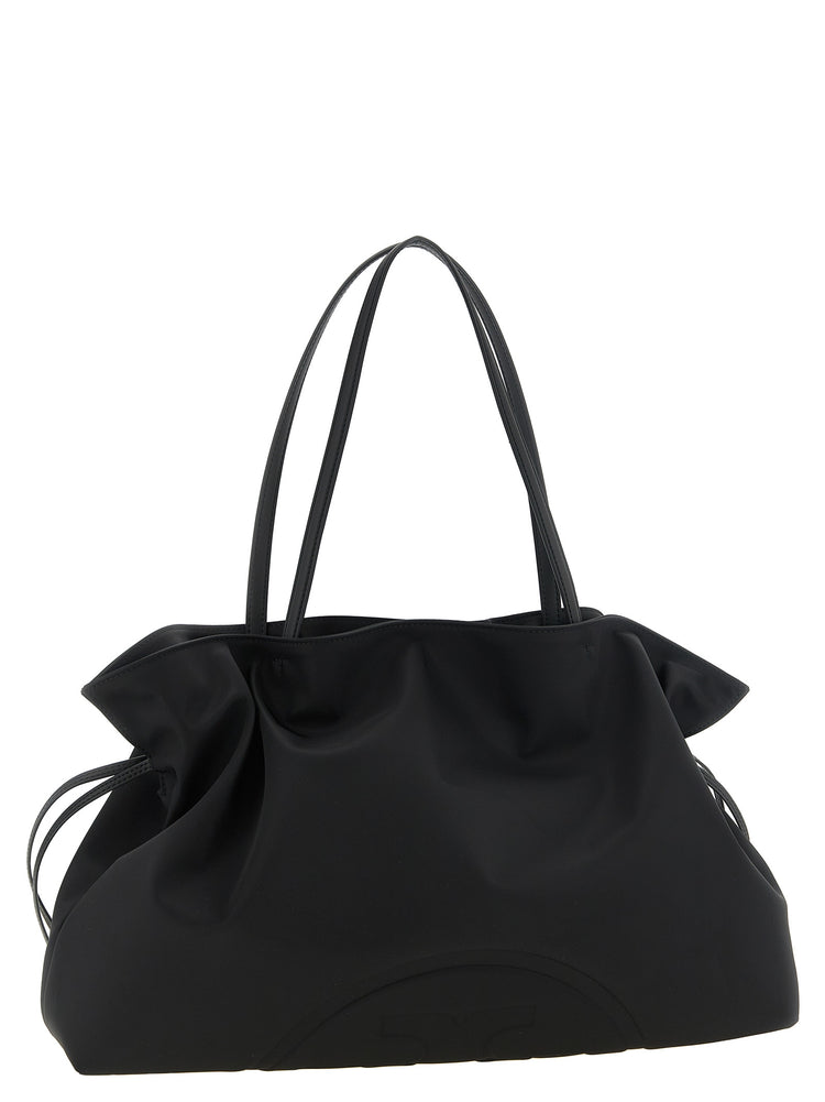 Black Polyamide Shoulder Bag