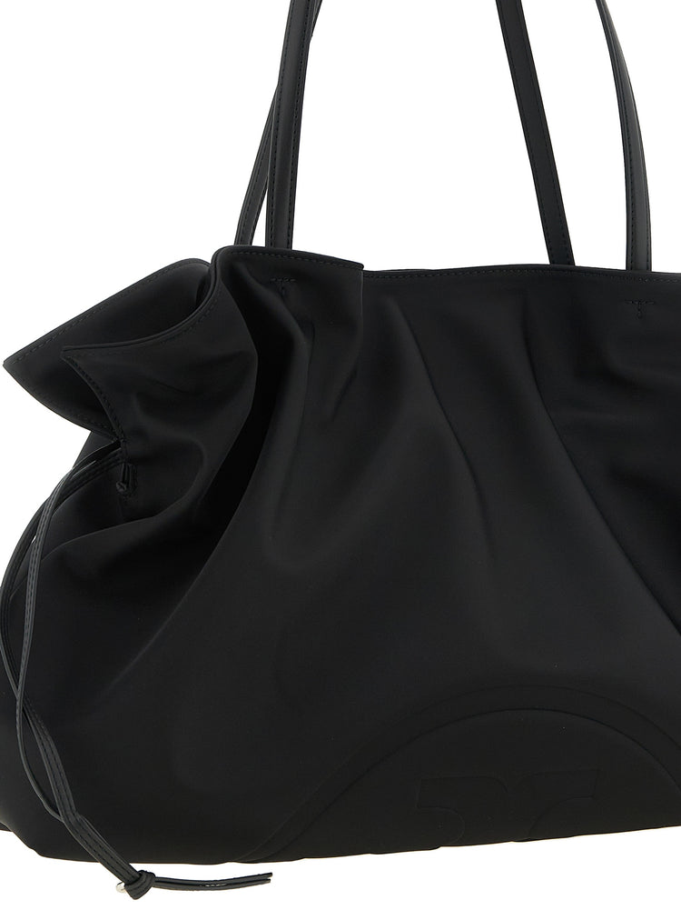 Black Polyamide Shoulder Bag