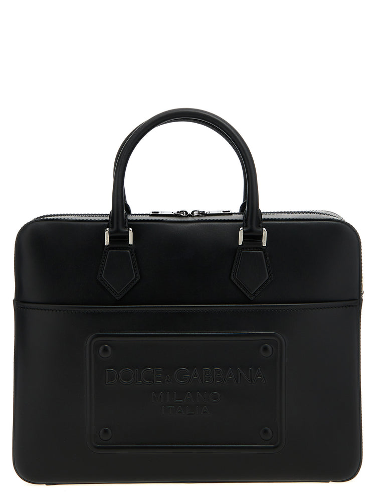 Black Lamb Leather Tote Bag