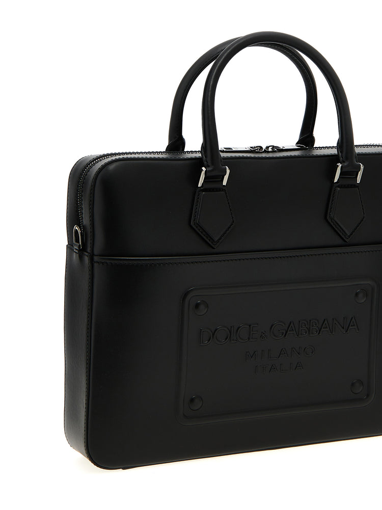 Black Lamb Leather Tote Bag