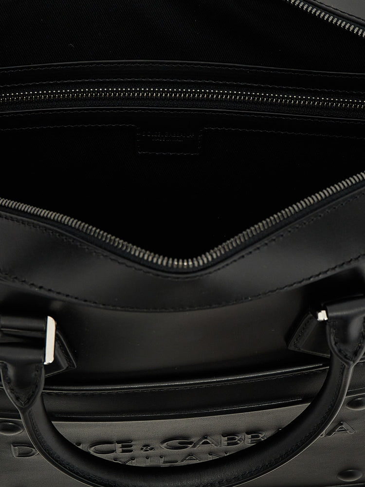 Black Lamb Leather Tote Bag