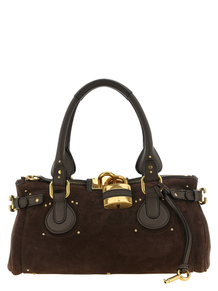 Brown Calfskin Shoulder Bag