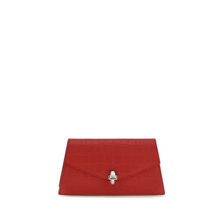Red Calf Leather Bos Taurus Clutch Bag