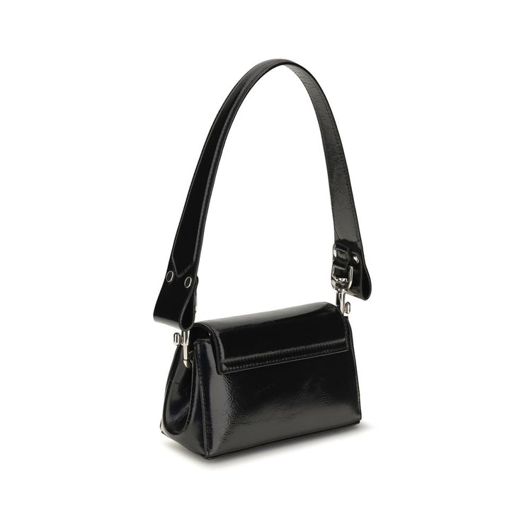 Black Calf Leather Bos Taurus Shoulder Bag