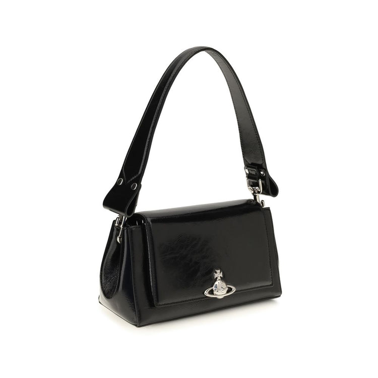 Black Calf Leather Bos Taurus Shoulder Bag