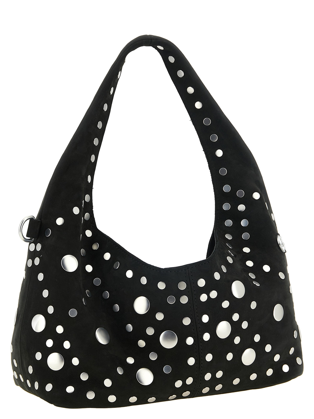 Black Cowhide Shoulder Bag