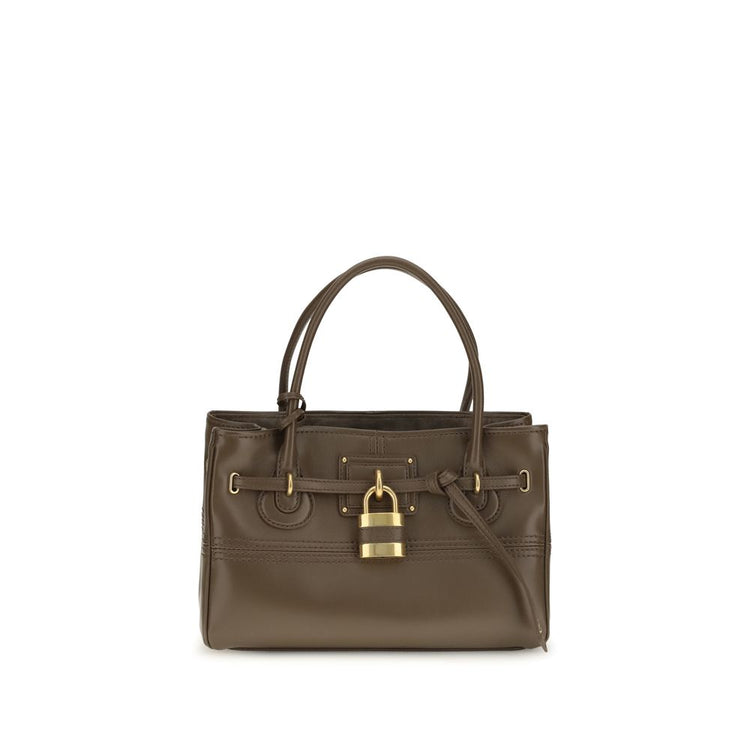Brown Buffalo Leather Handbag