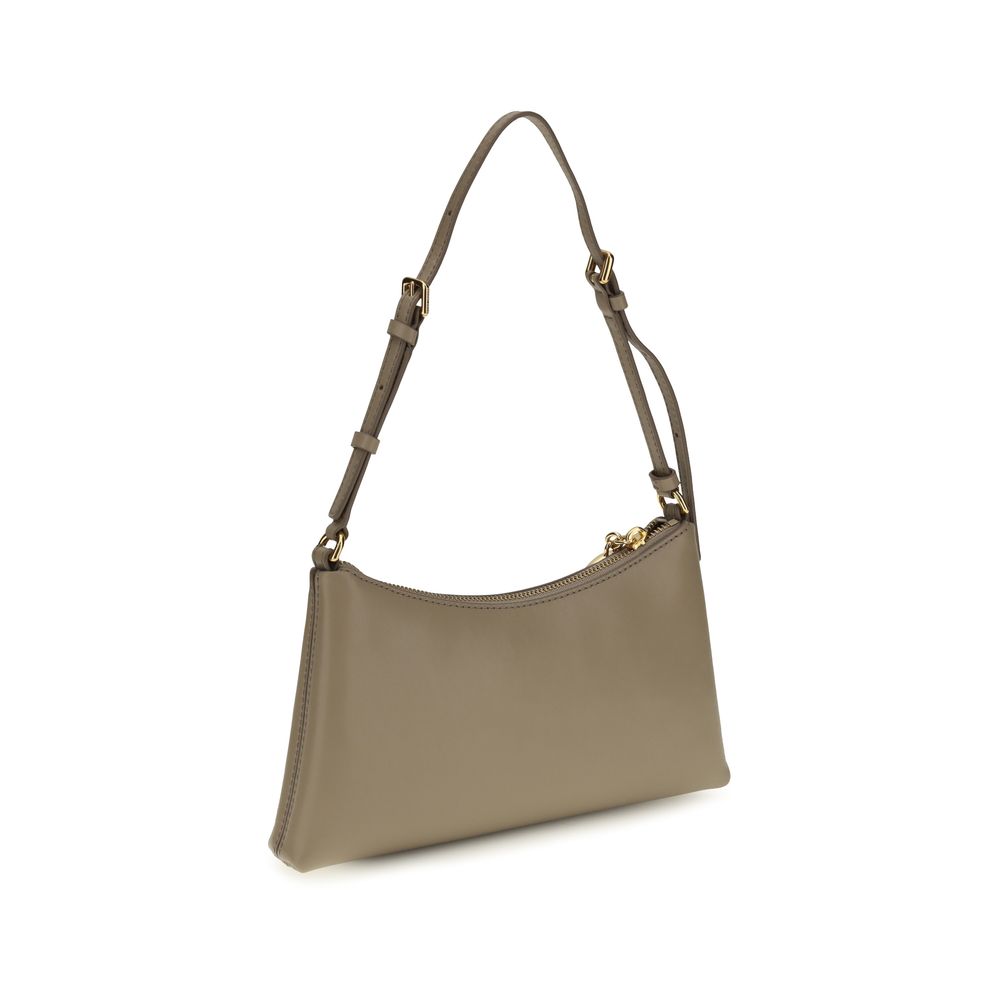 Beige Calf Leather Bos Taurus Shoulder Bag