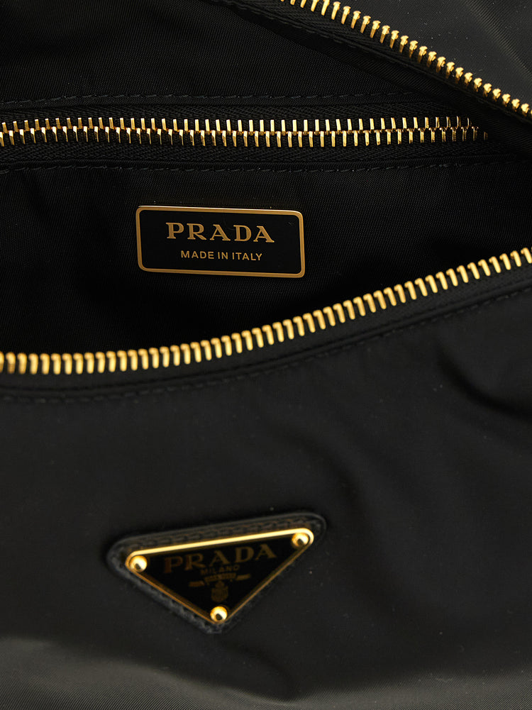 Black Polyamide Shoulder Bag