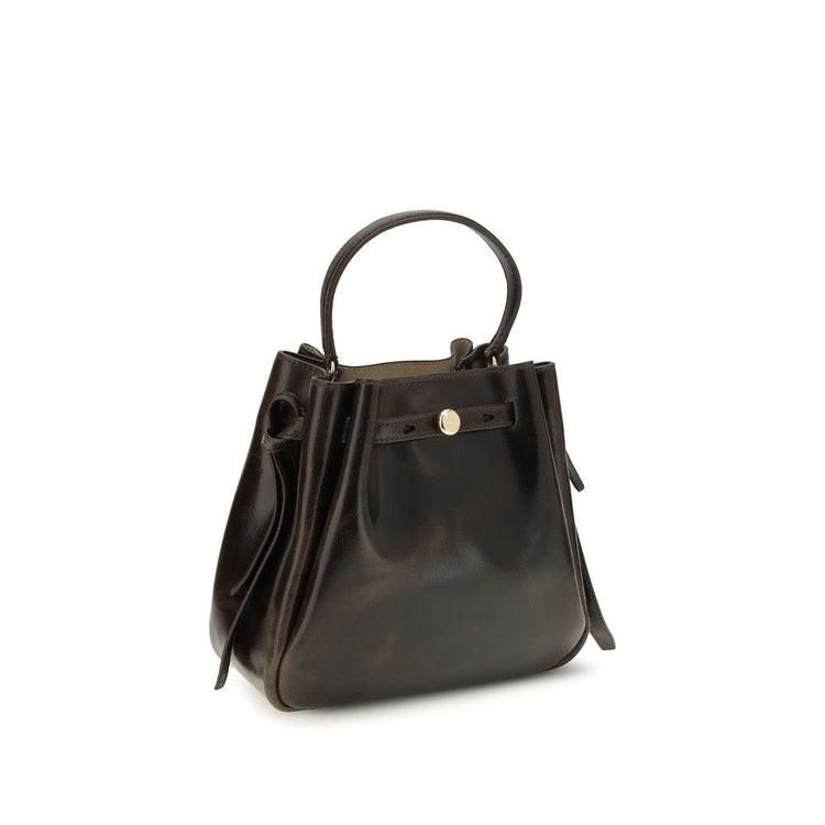 Brown Calf Leather Bos Taurus Backet Bag