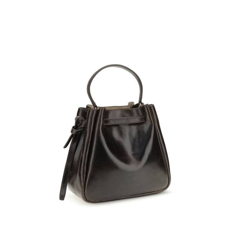 Brown Calf Leather Bos Taurus Backet Bag