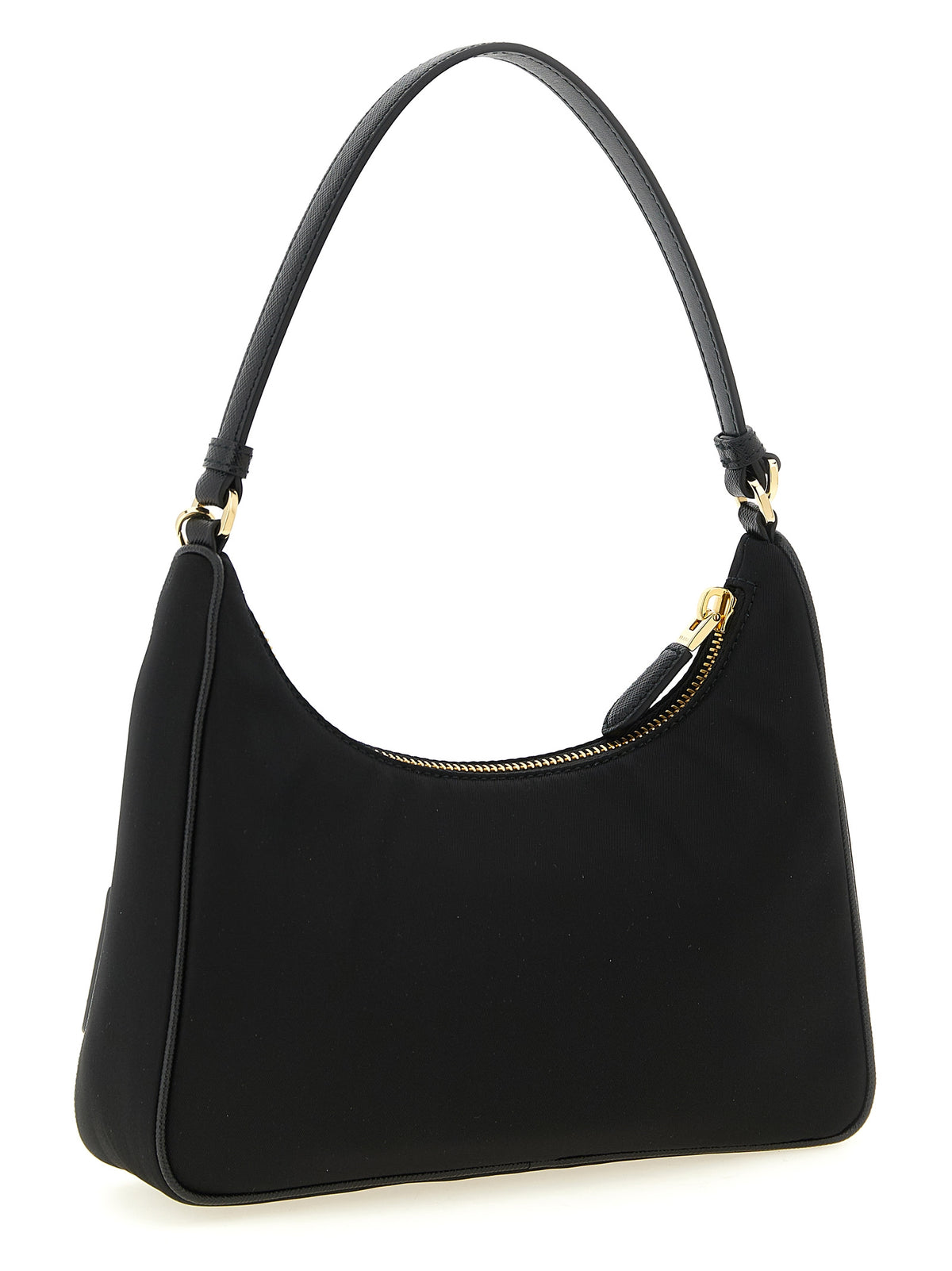 Black Recycled Polyamide Shoulder Bag