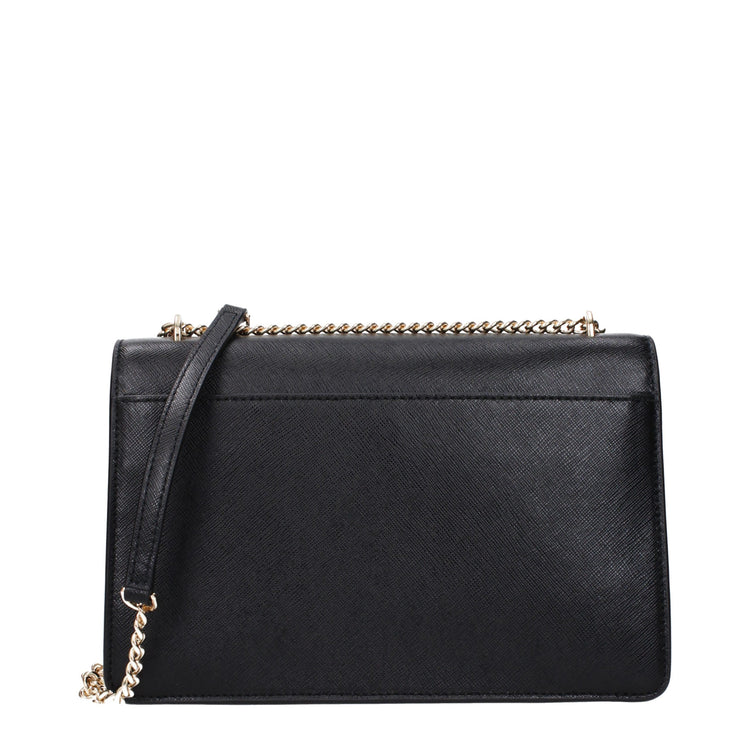 Black Leather Crossbody Bag