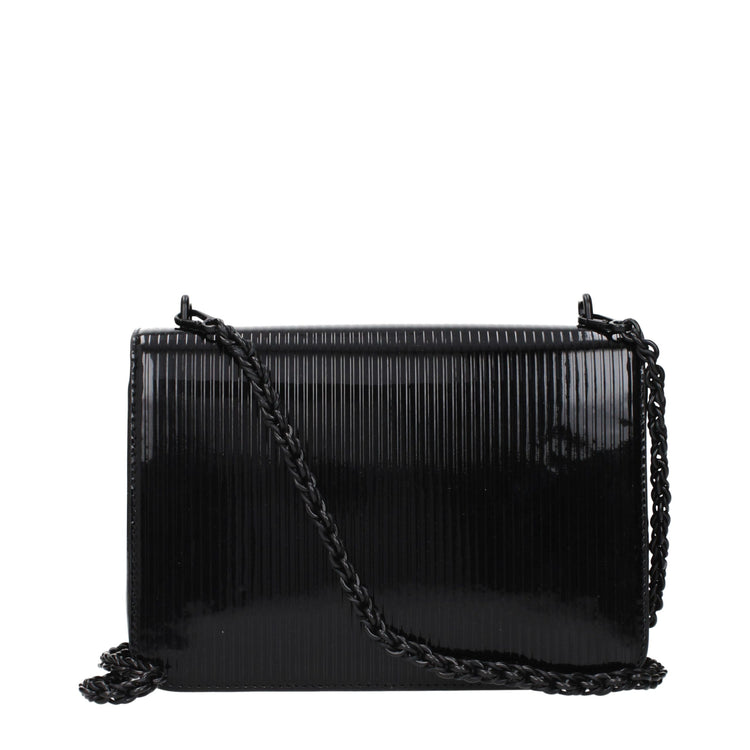 Black Leather Crossbody Bag