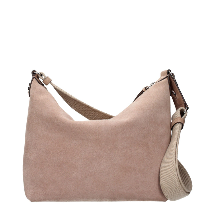 Pink Leather Crossbody Bag