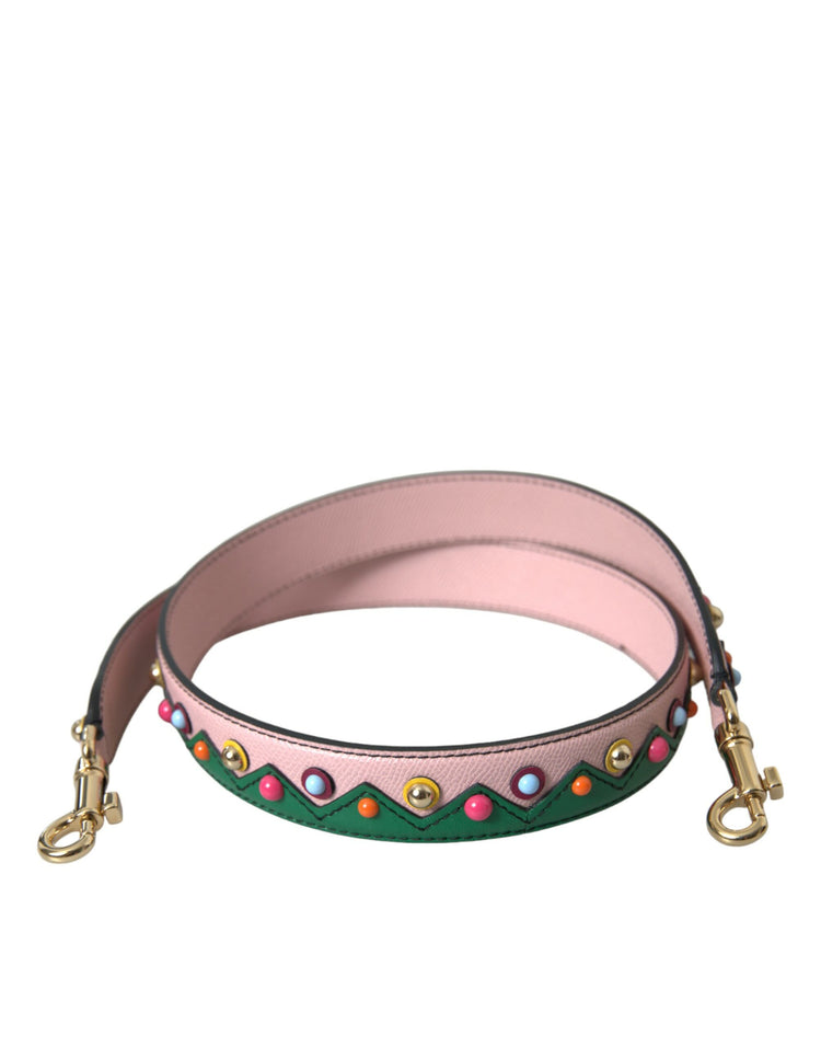 Pink Leather Handbag Accessory Shoulder Strap