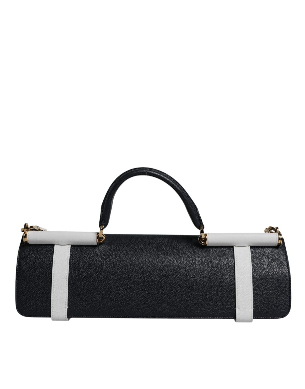 Sac bandoulière en cuir de veau bleu blanc