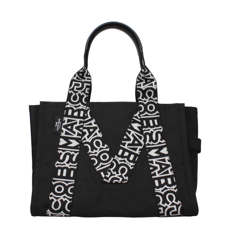 Black Fabric Shoulder Bag