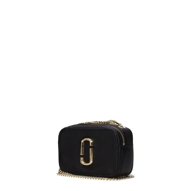 Black Leather Crossbody Bag