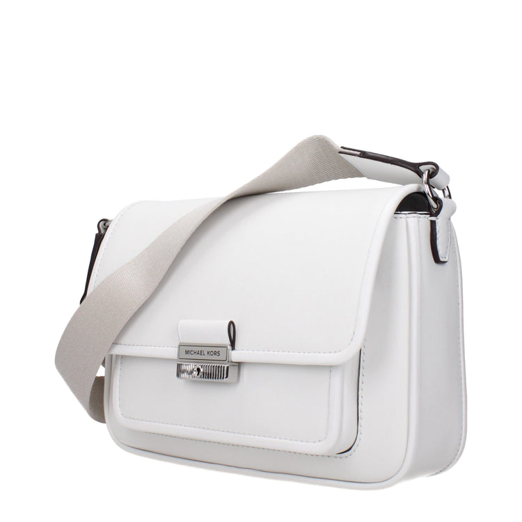 White Leather Crossbody Bag