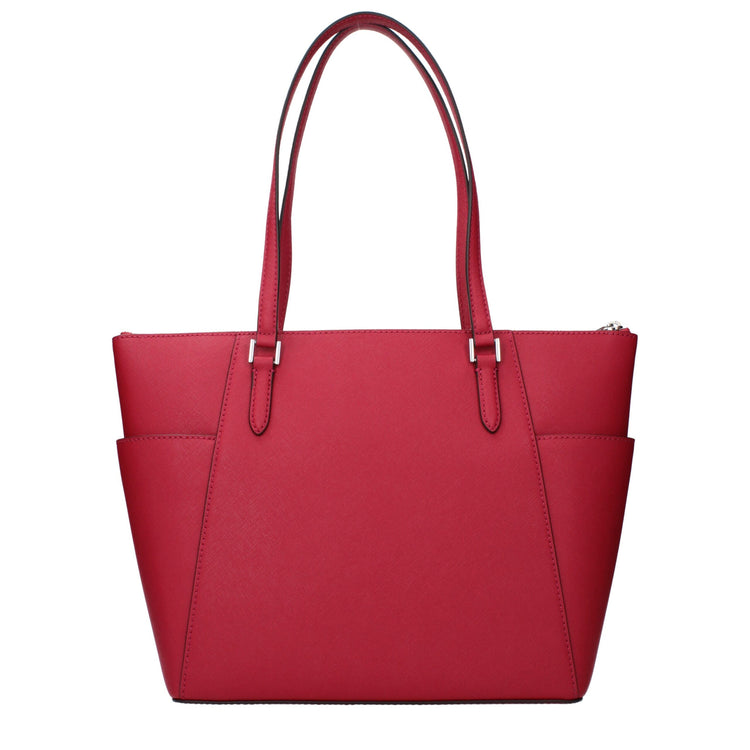 Red Leather Shoulder Bag