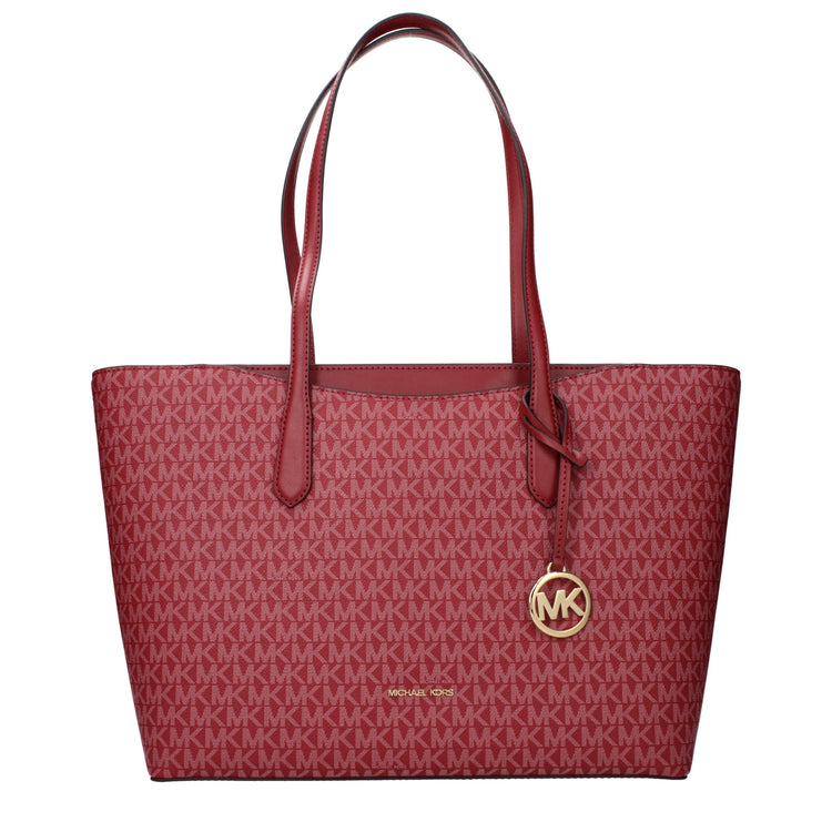 Red Fabric Shoulder Bag